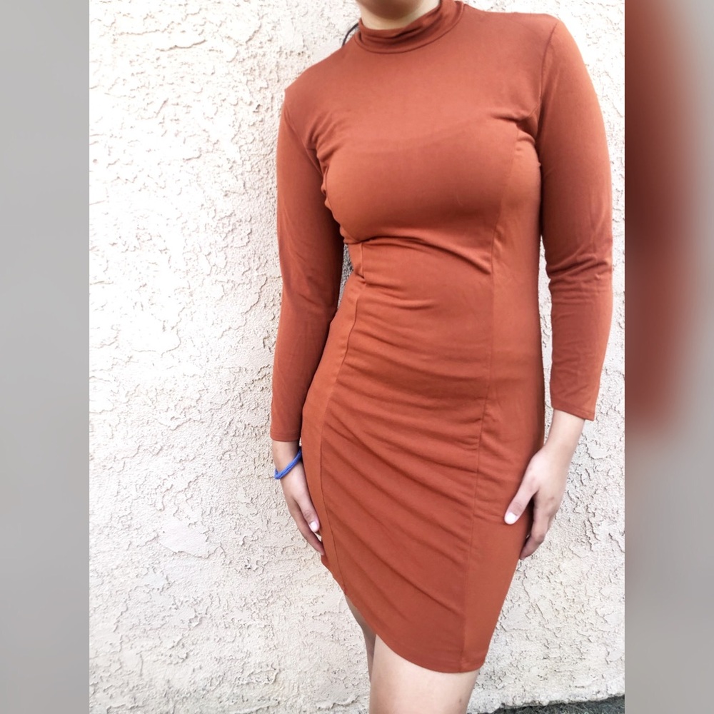 Mock neck Bodycon dress